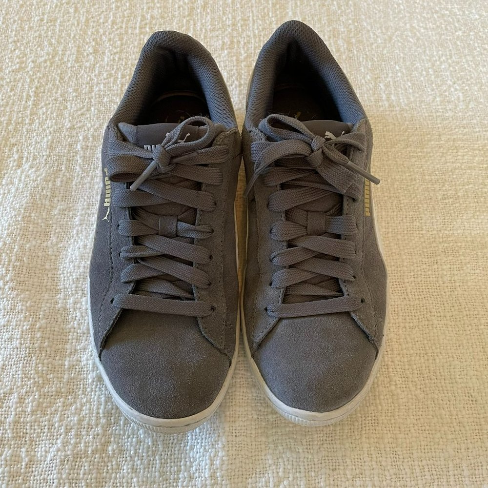 Puma Women's Classic Suede Sneakers Grey - Size 7